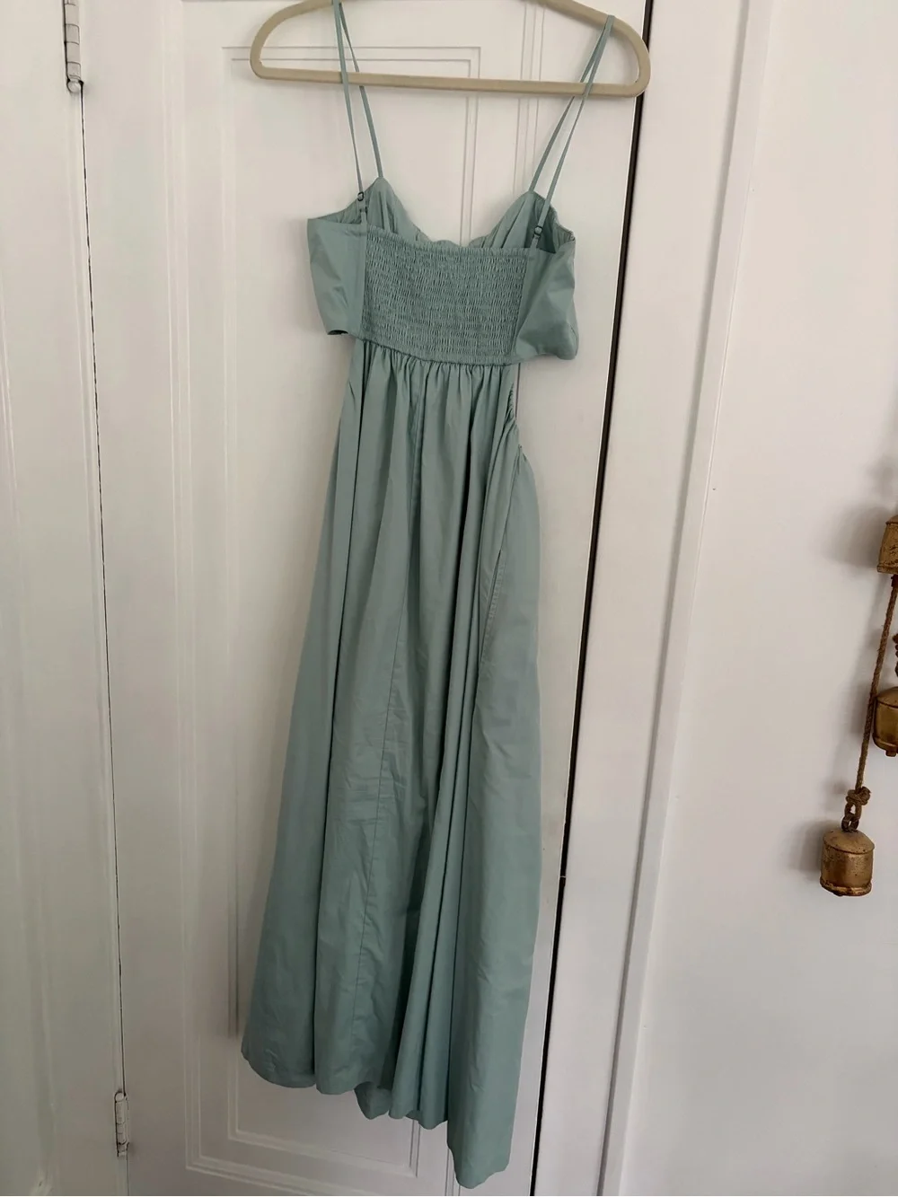 Abercrombie & Fitch Cut Out Spaghetti Strap Maxi Dress